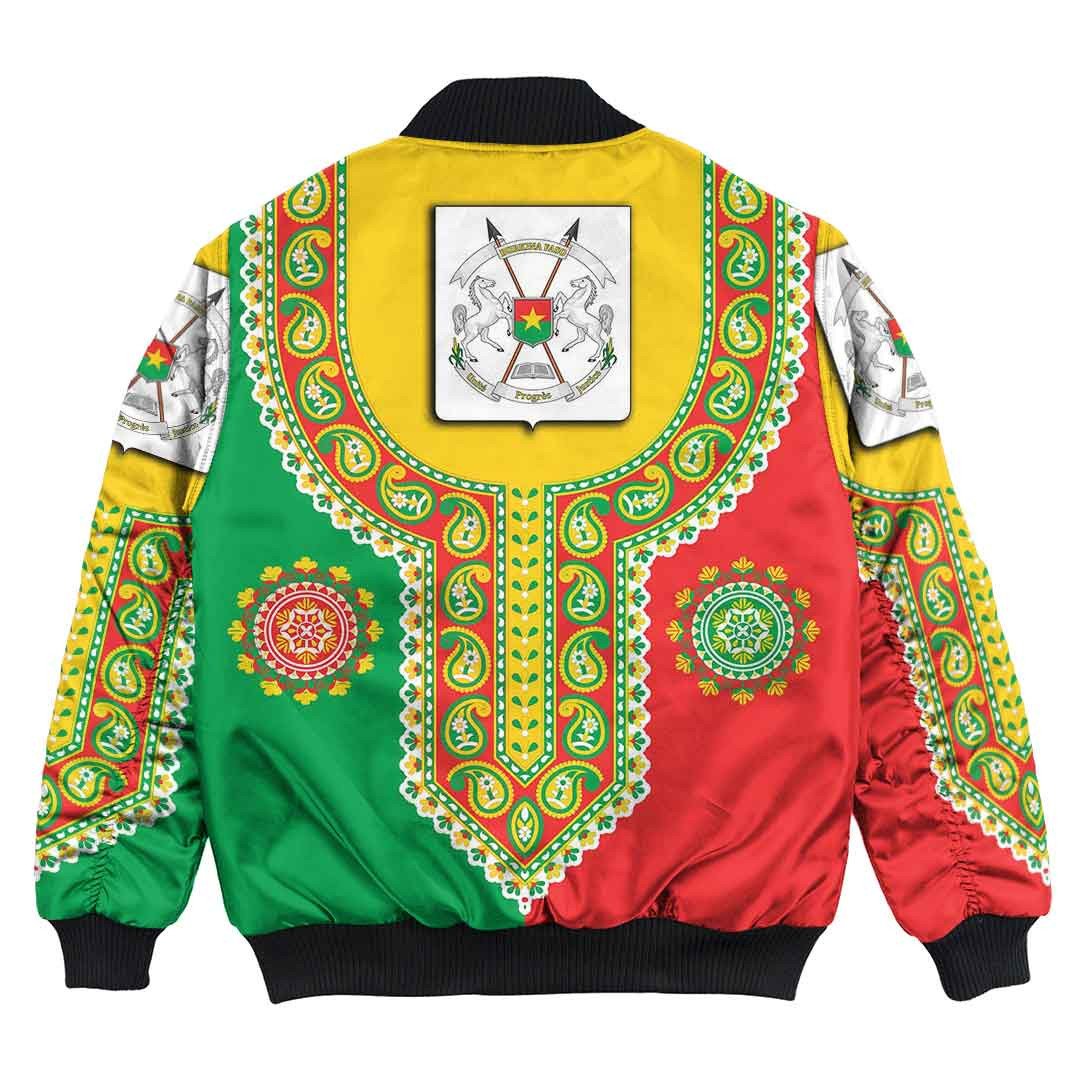 Burkina Faso Dashiki Bomber Jacket