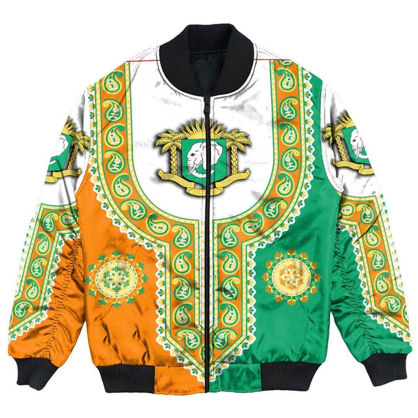 Ivory Coast Dashiki Bomber Jacket