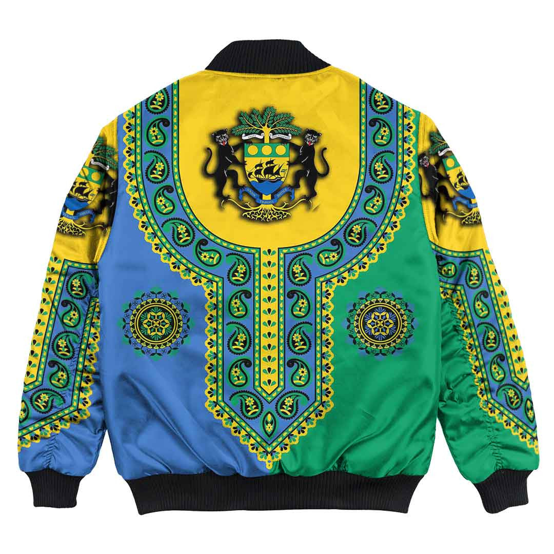 Gabon Dashiki Bomber Jacket