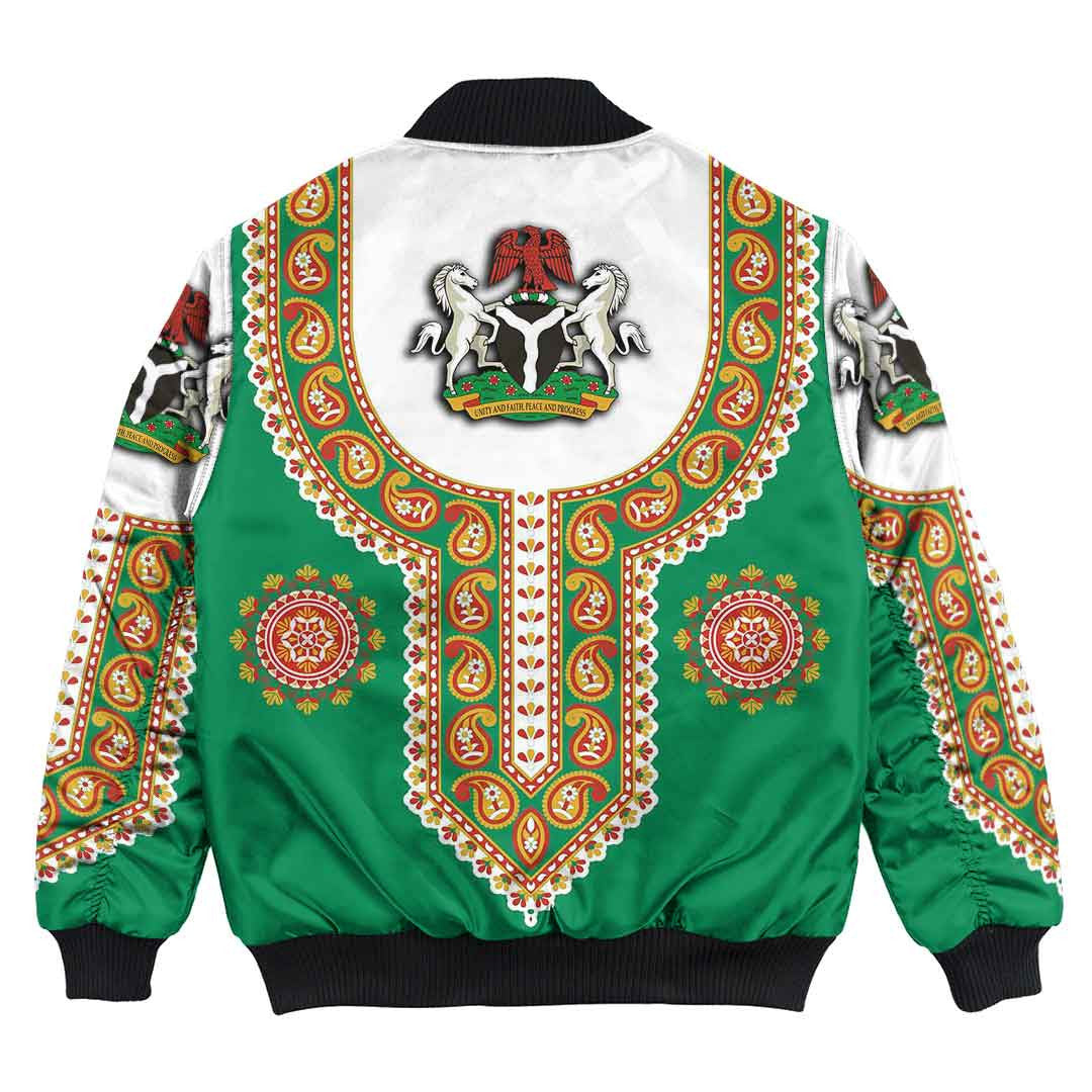 Nigeria Dashiki Bomber Jacket