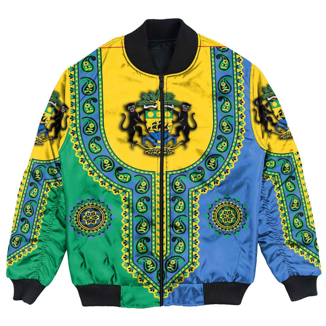 Gabon Dashiki Bomber Jacket