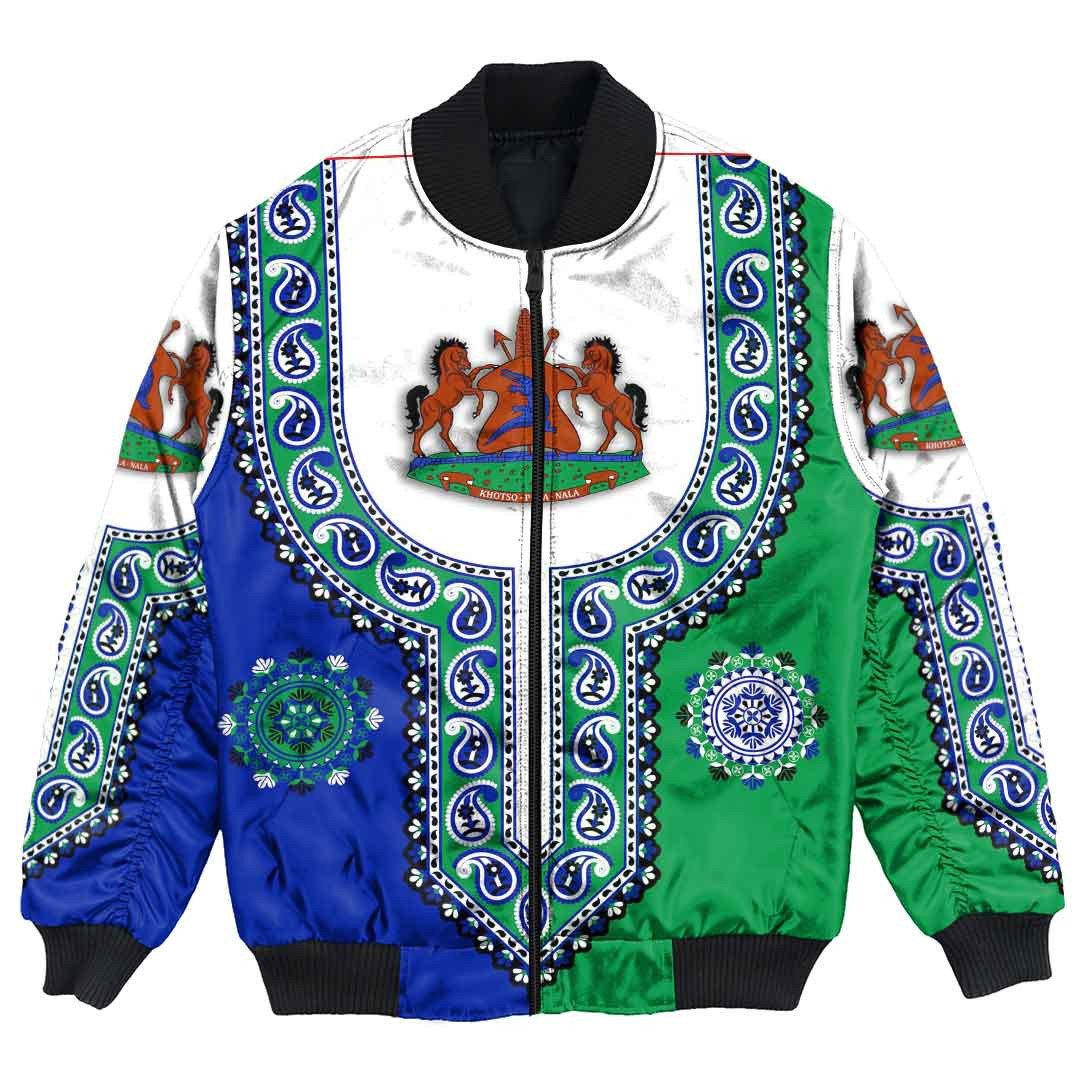 Lesotho Dashiki Bomber Jacket