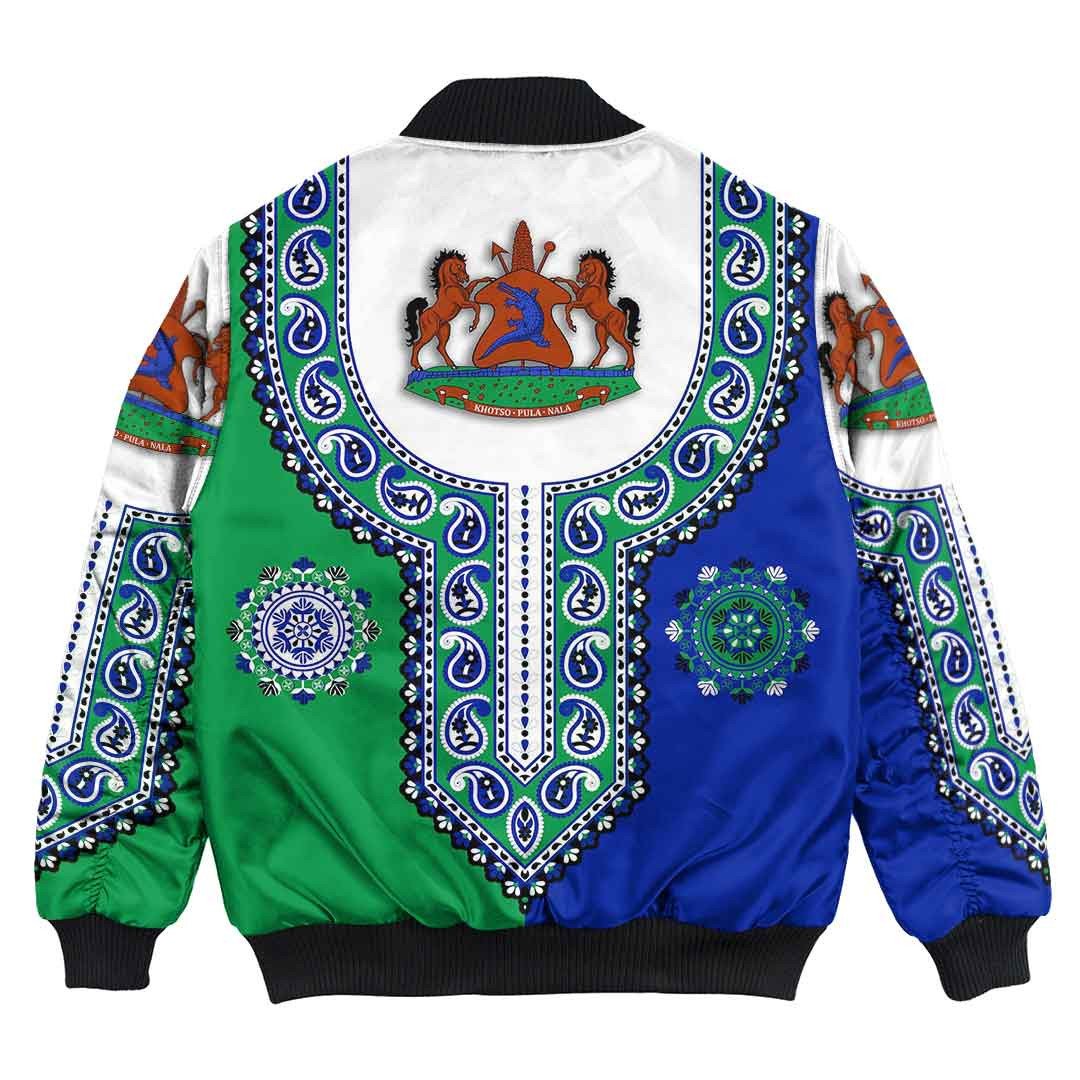 Lesotho Dashiki Bomber Jacket