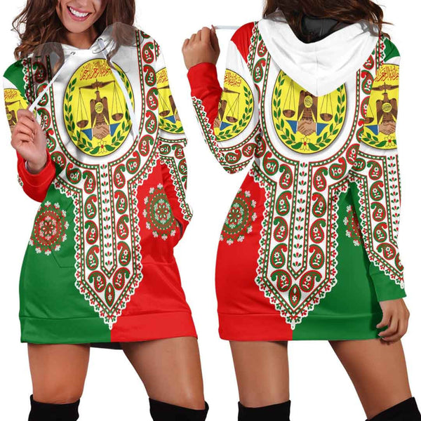 Somaliland Dashiki Hoodie Dress