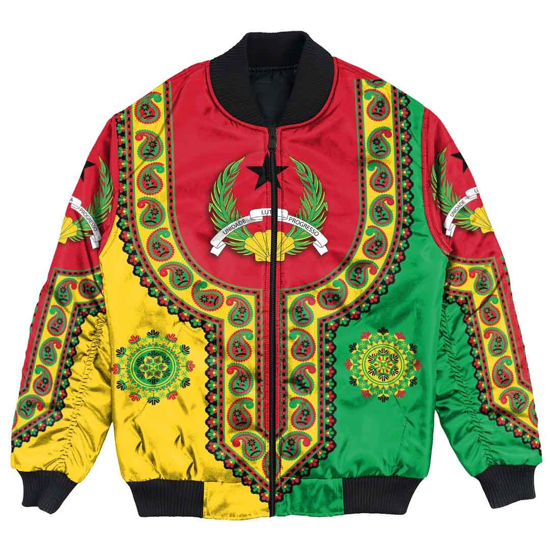 Guinea Bissau Dashiki Bomber Jacket