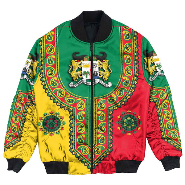 Benin Dashiki Bomber Jacket