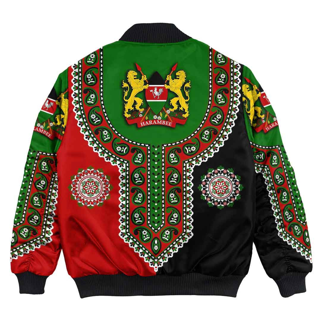 Kenya Dashiki Bomber Jacket