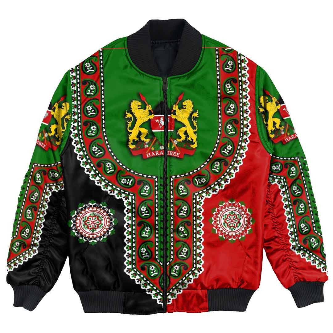 Kenya Dashiki Bomber Jacket