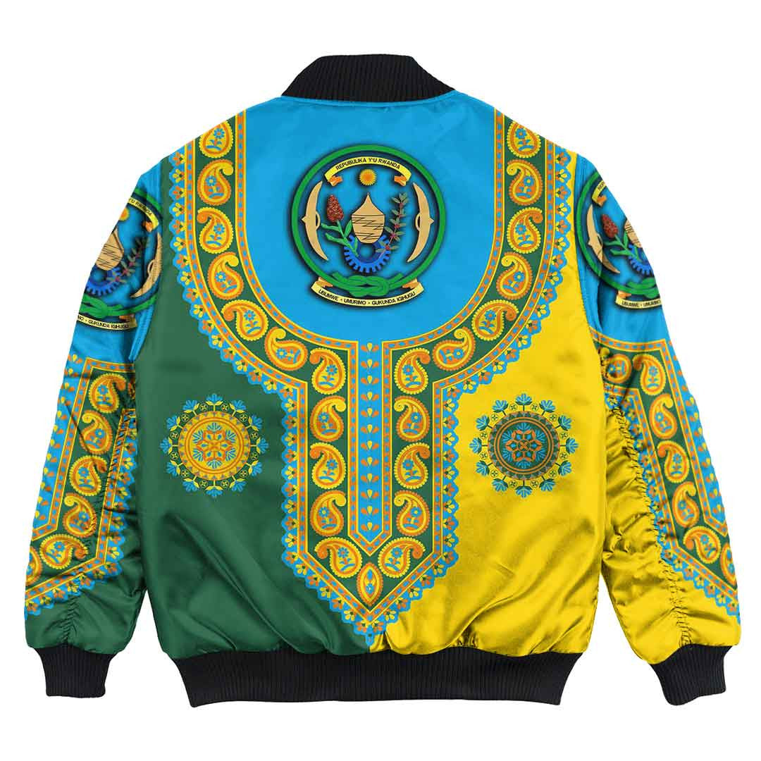 Rwanda Dashiki Bomber Jacket