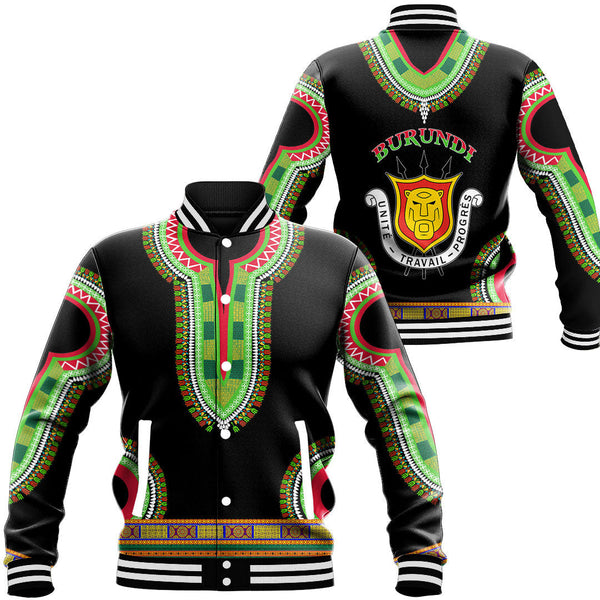 Africa Jacket - Burundi Baseball Jackets