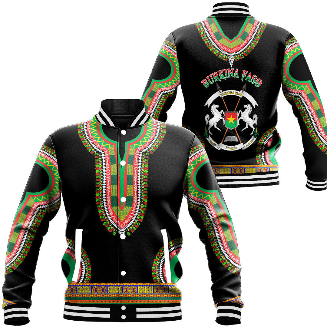 Africa Jacket - Burkina Faso Baseball Jackets