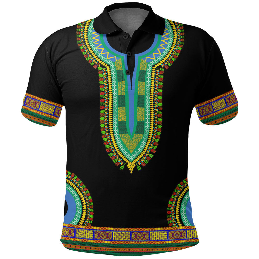 Gabon Dashiki Polo Shirts