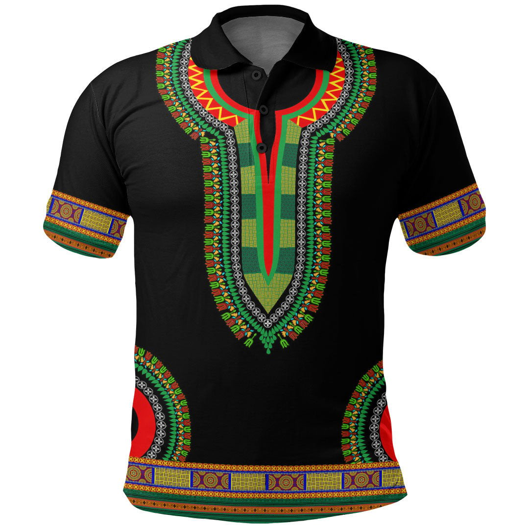 Libya Dashiki Polo Shirts