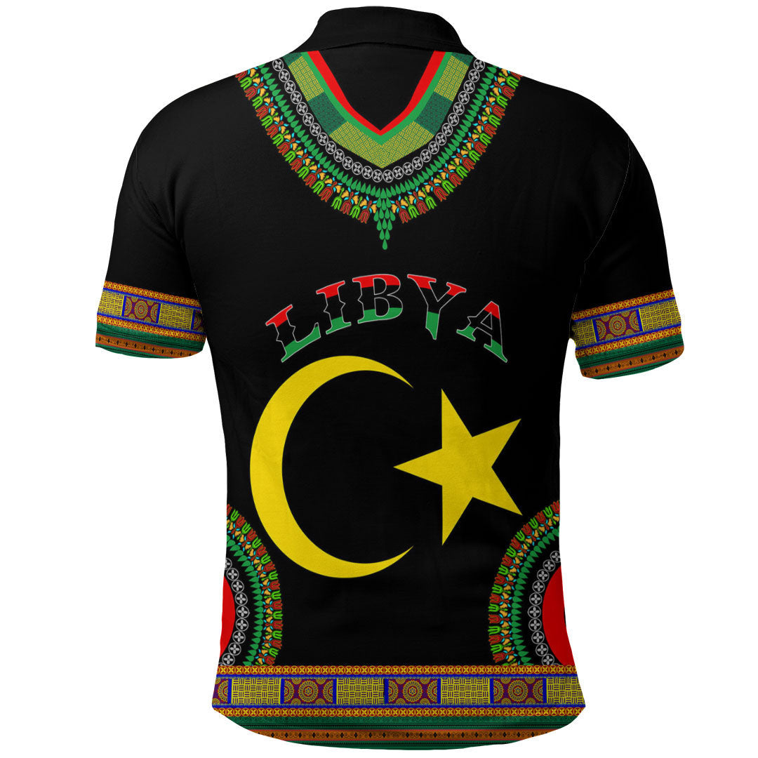 Libya Dashiki Polo Shirts