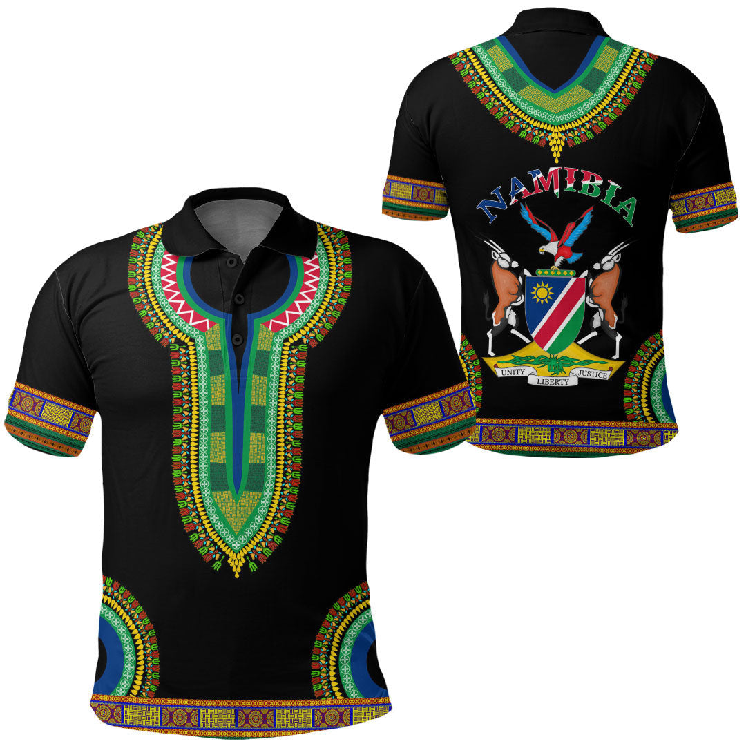 Namibia Dashiki Polo Shirts