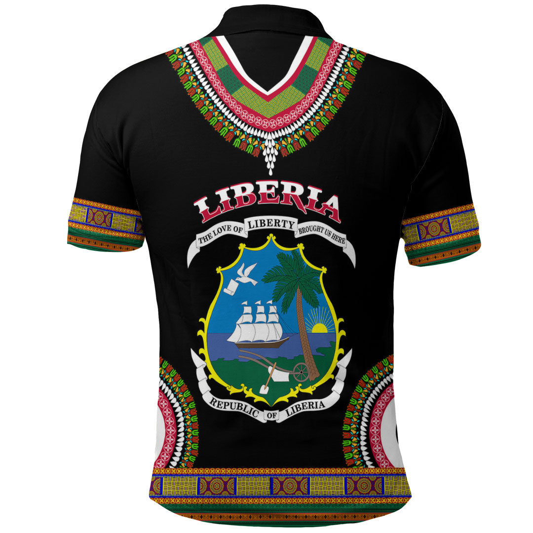 Liberia Dashiki Polo Shirts