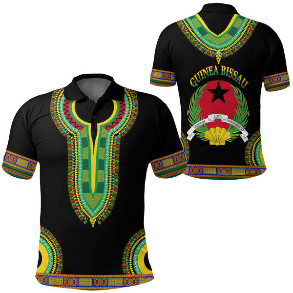 Guinea Bissau Dashiki Polo Shirts