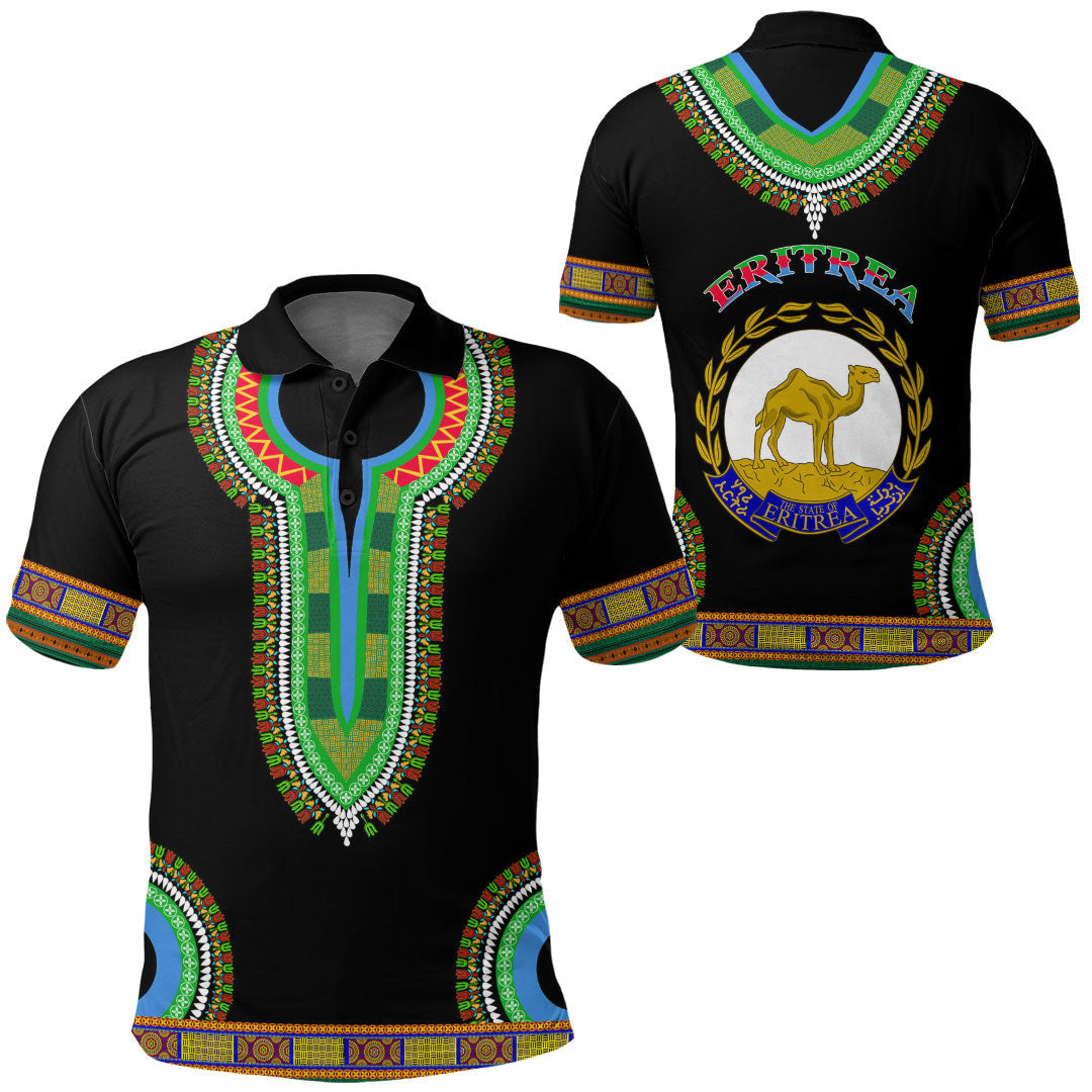 Eritrea Dashiki Polo Shirts