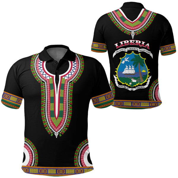 Liberia Dashiki Polo Shirts