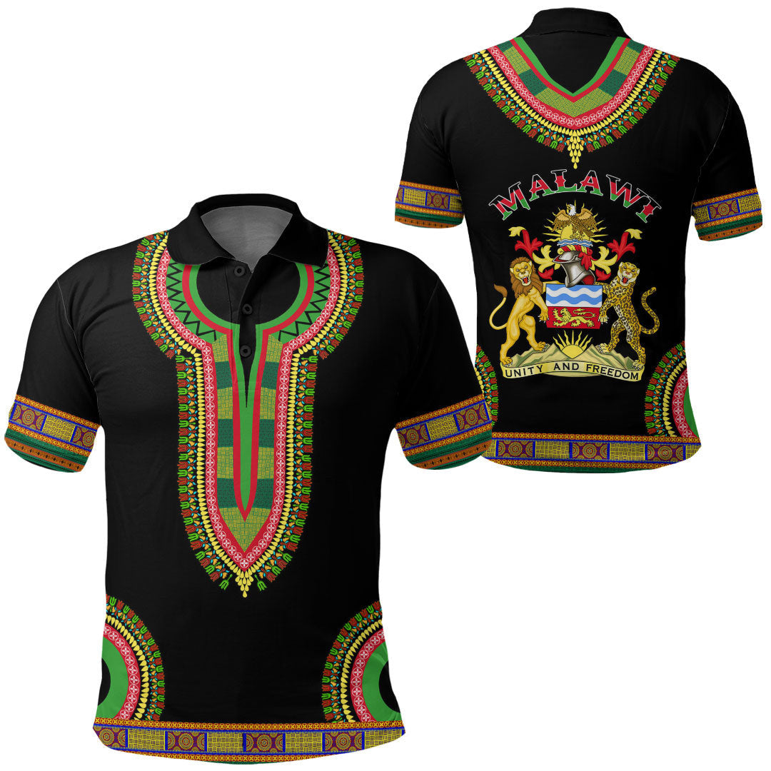 Malawi Dashiki Polo Shirts