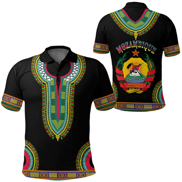 Mozambique Dashiki Polo Shirts