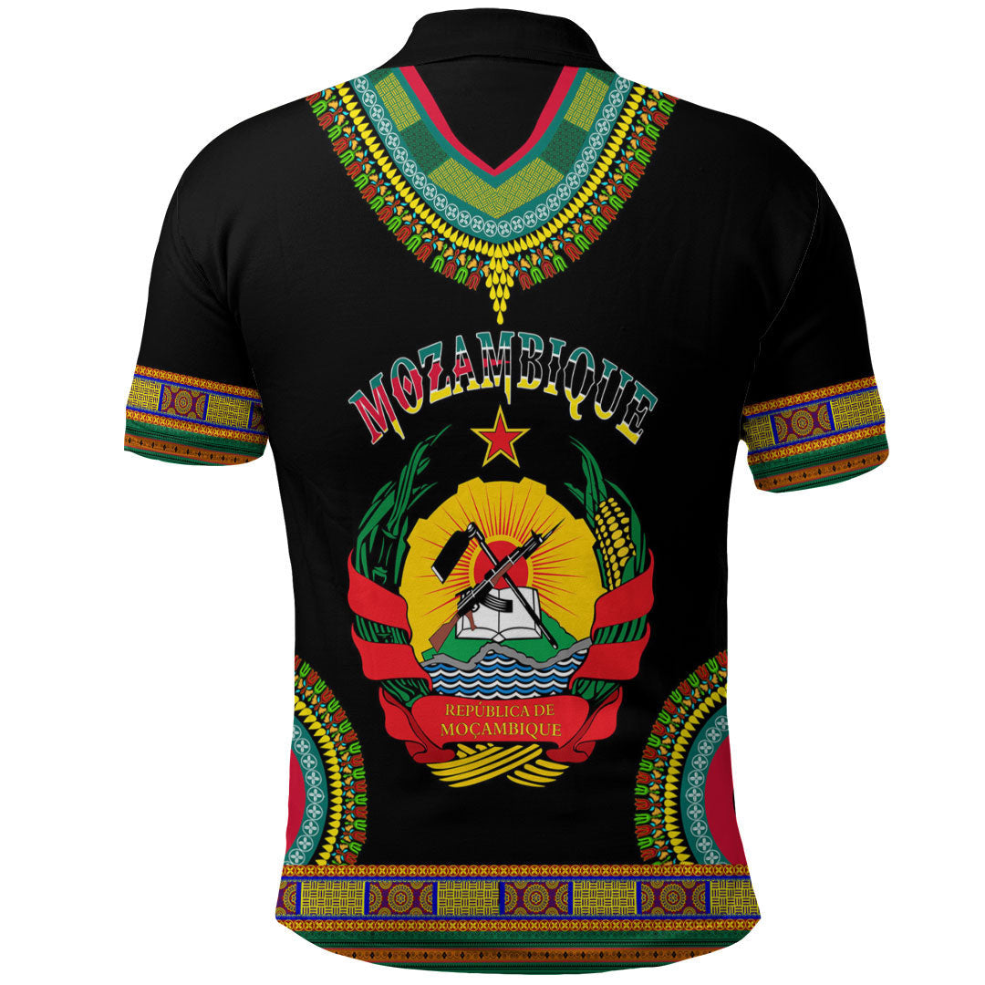 Mozambique Dashiki Polo Shirts