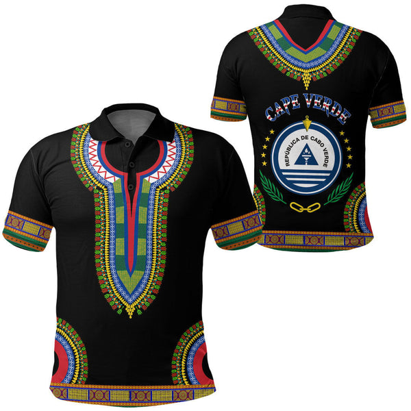 Cape Verde Dashiki Polo Shirts