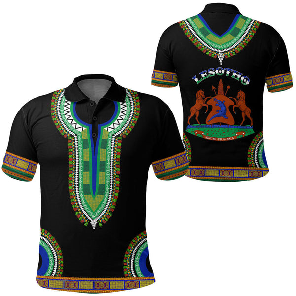 Lesotho Dashiki Polo Shirts