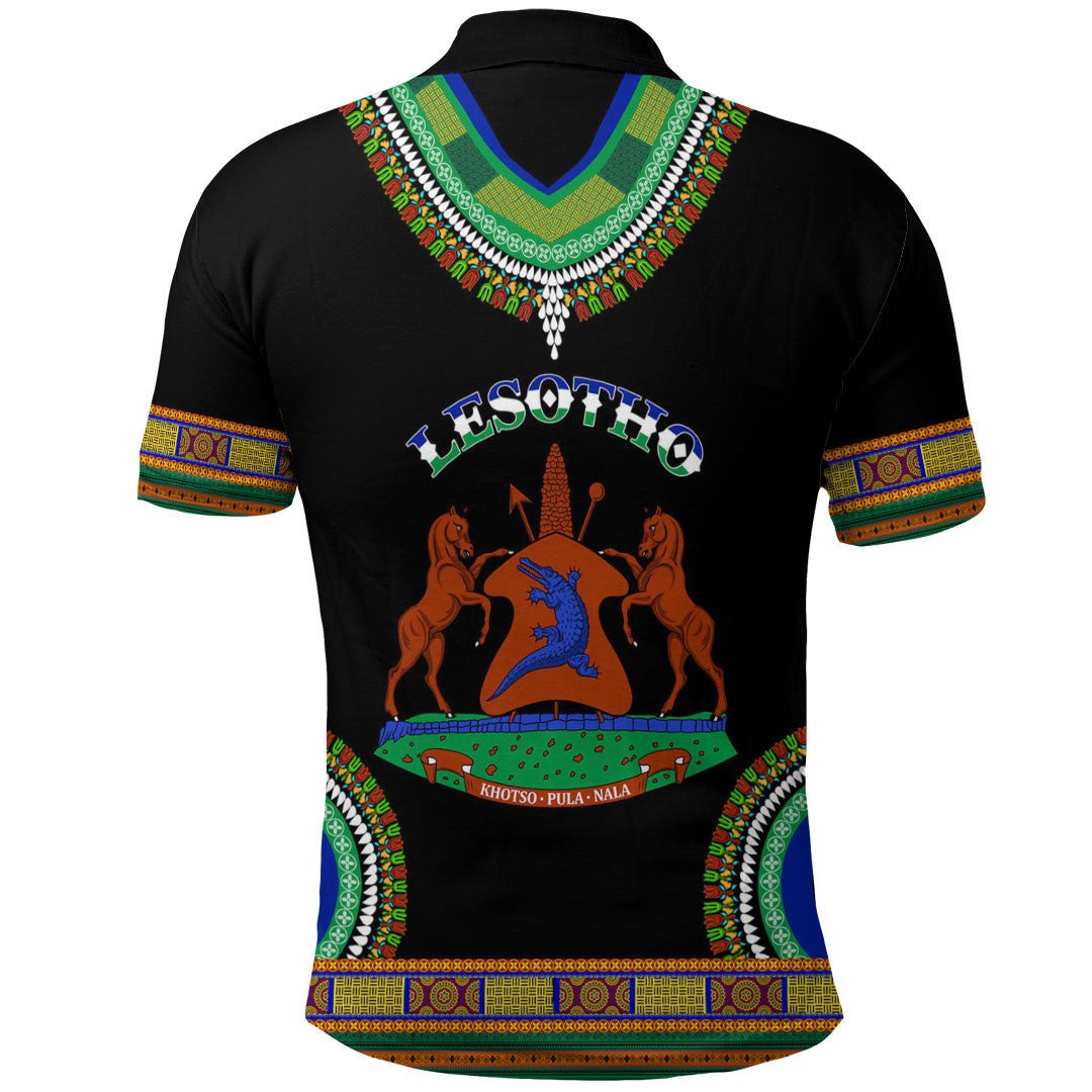 Lesotho Dashiki Polo Shirts