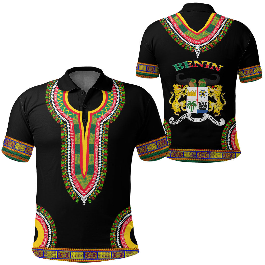 Benin Dashiki Polo Shirts