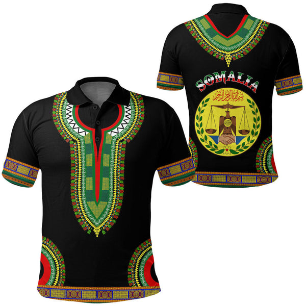 Somalia Dashiki Polo Shirts