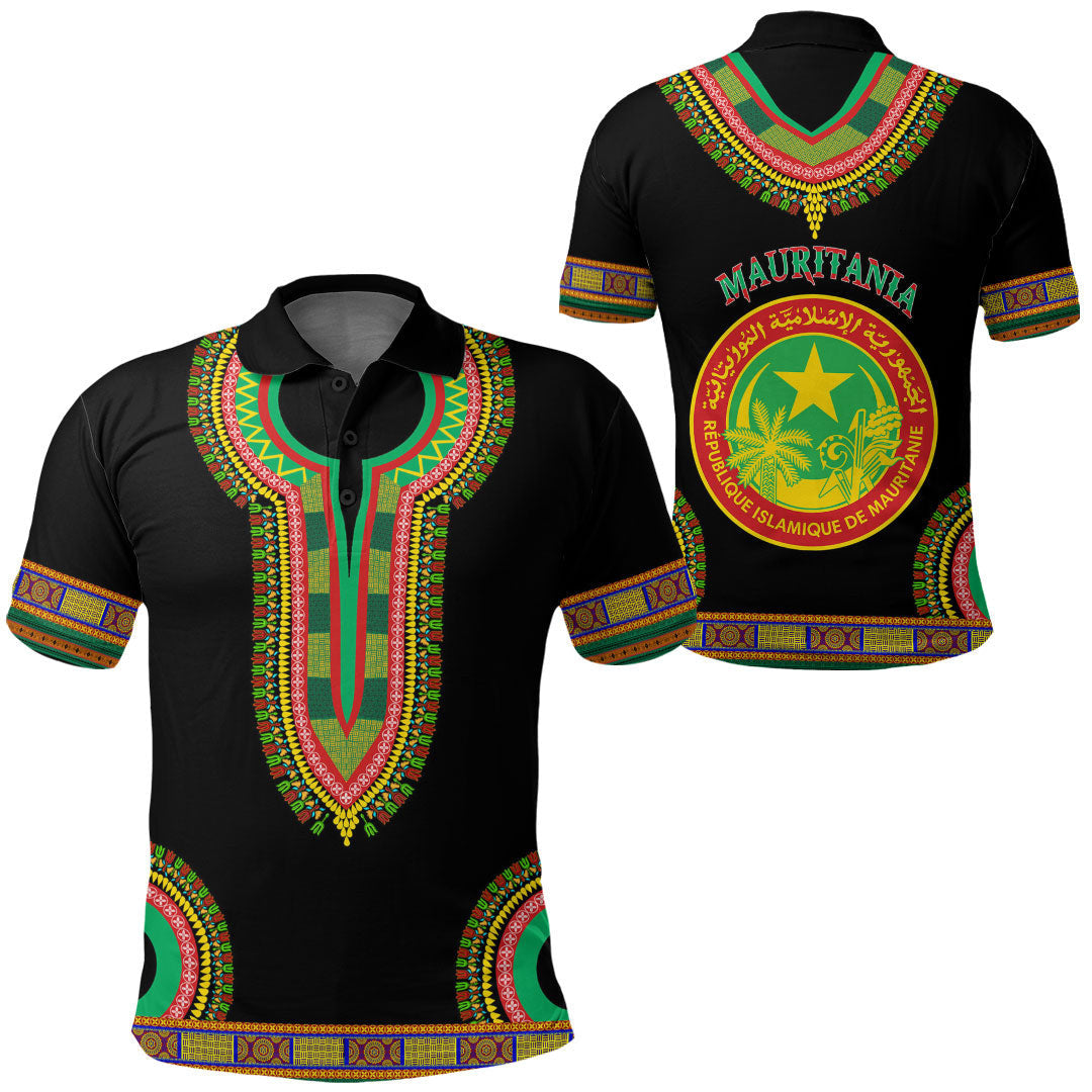 Mauritania Dashiki Polo Shirts