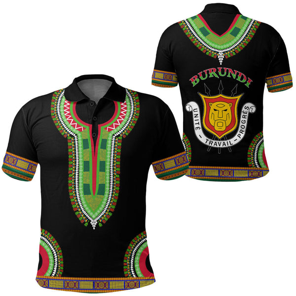 Burundi Dashiki Polo Shirts