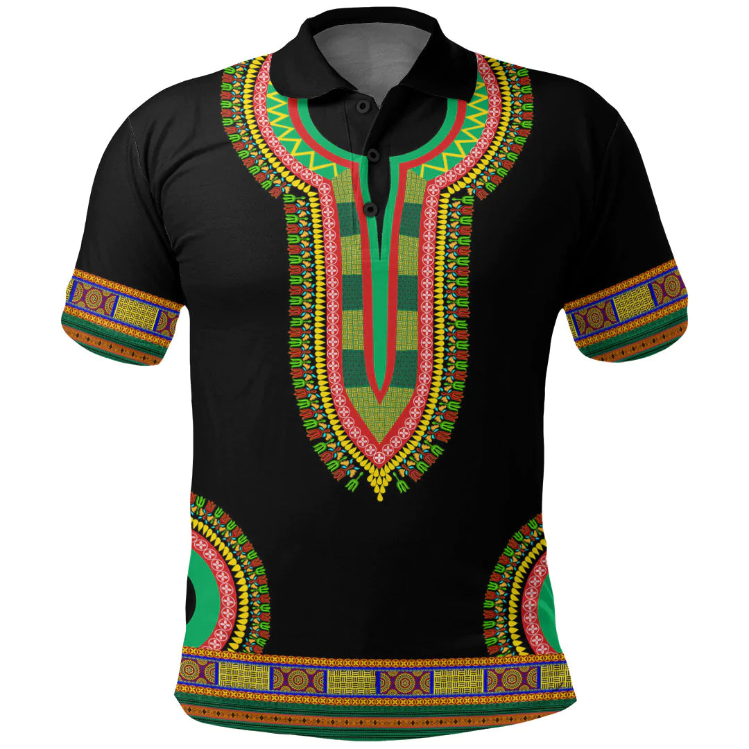 Mauritania Dashiki Polo Shirts