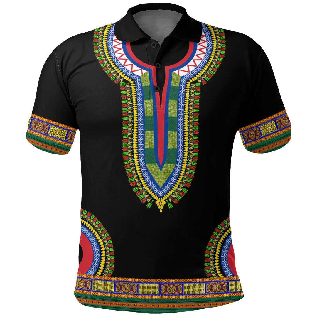 Cape Verde Dashiki Polo Shirts