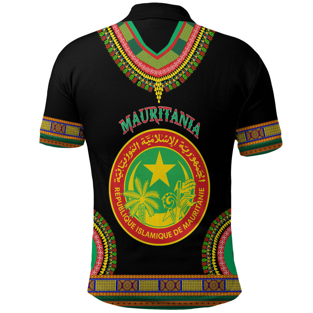 Mauritania Dashiki Polo Shirts