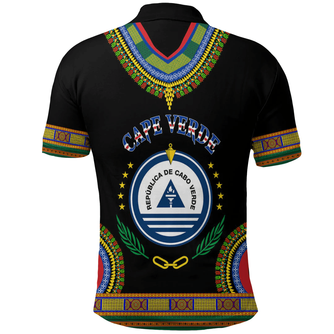 Cape Verde Dashiki Polo Shirts