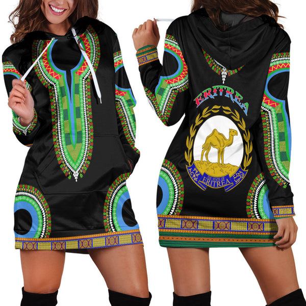 Eritrea Dashiki Hoodie Dress