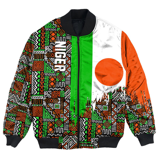 Niger Bomber Jacket Kente Pattern