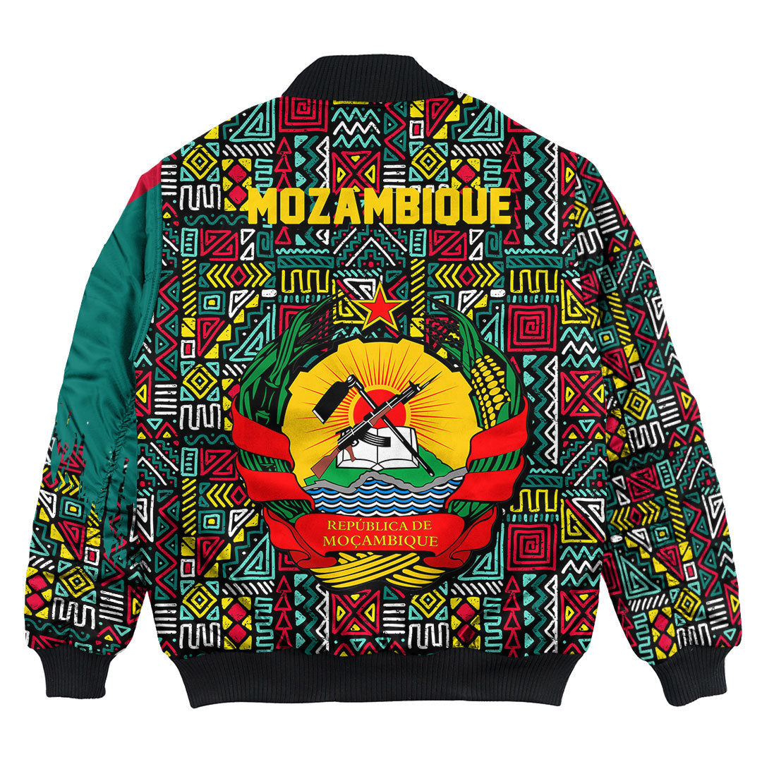 Mozambique Bomber Jacket Kente Pattern