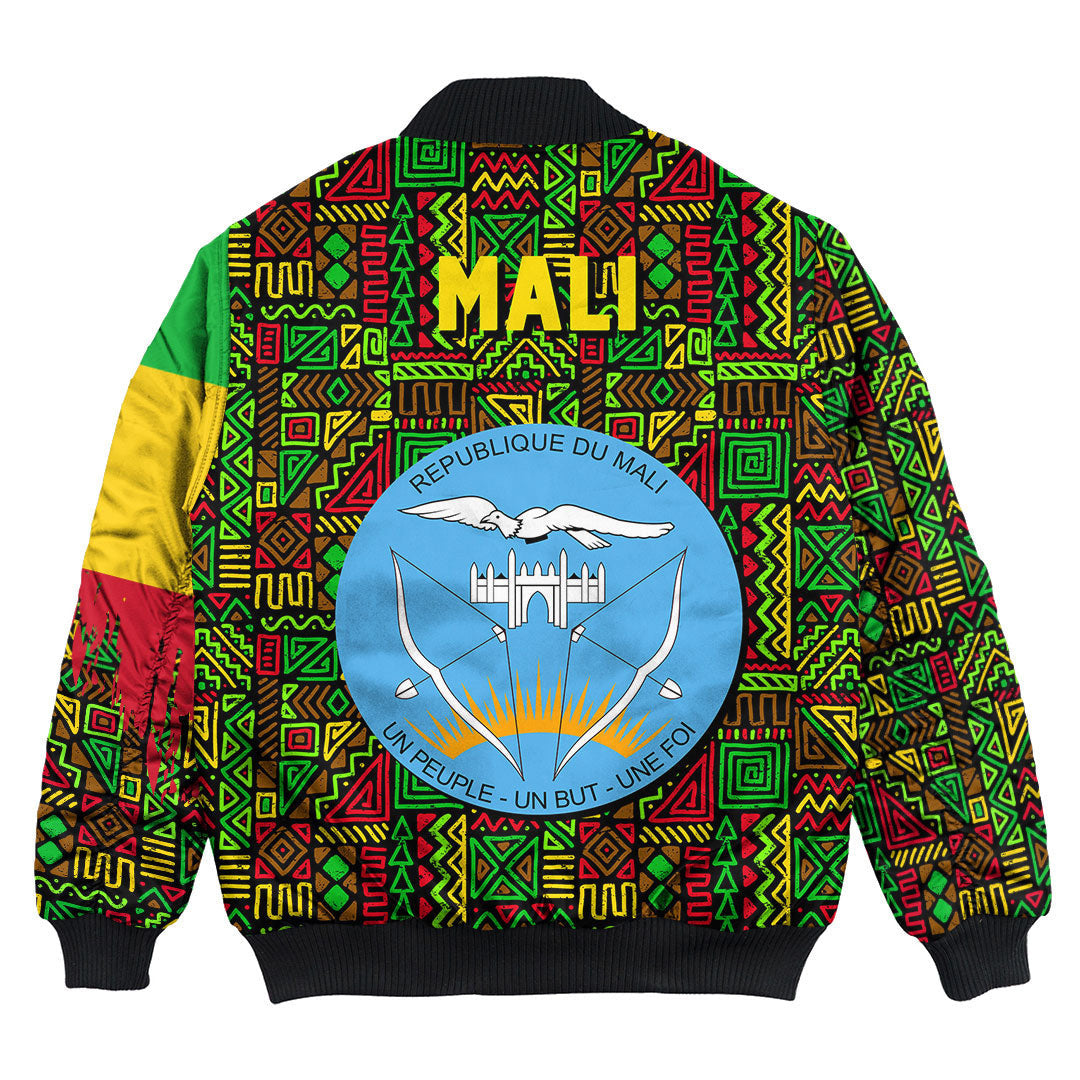 Mali Bomber Jacket Kente Pattern