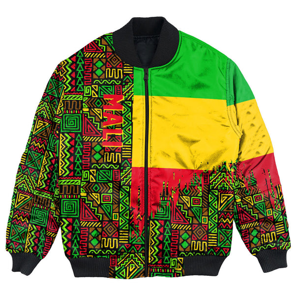 Mali Bomber Jacket Kente Pattern