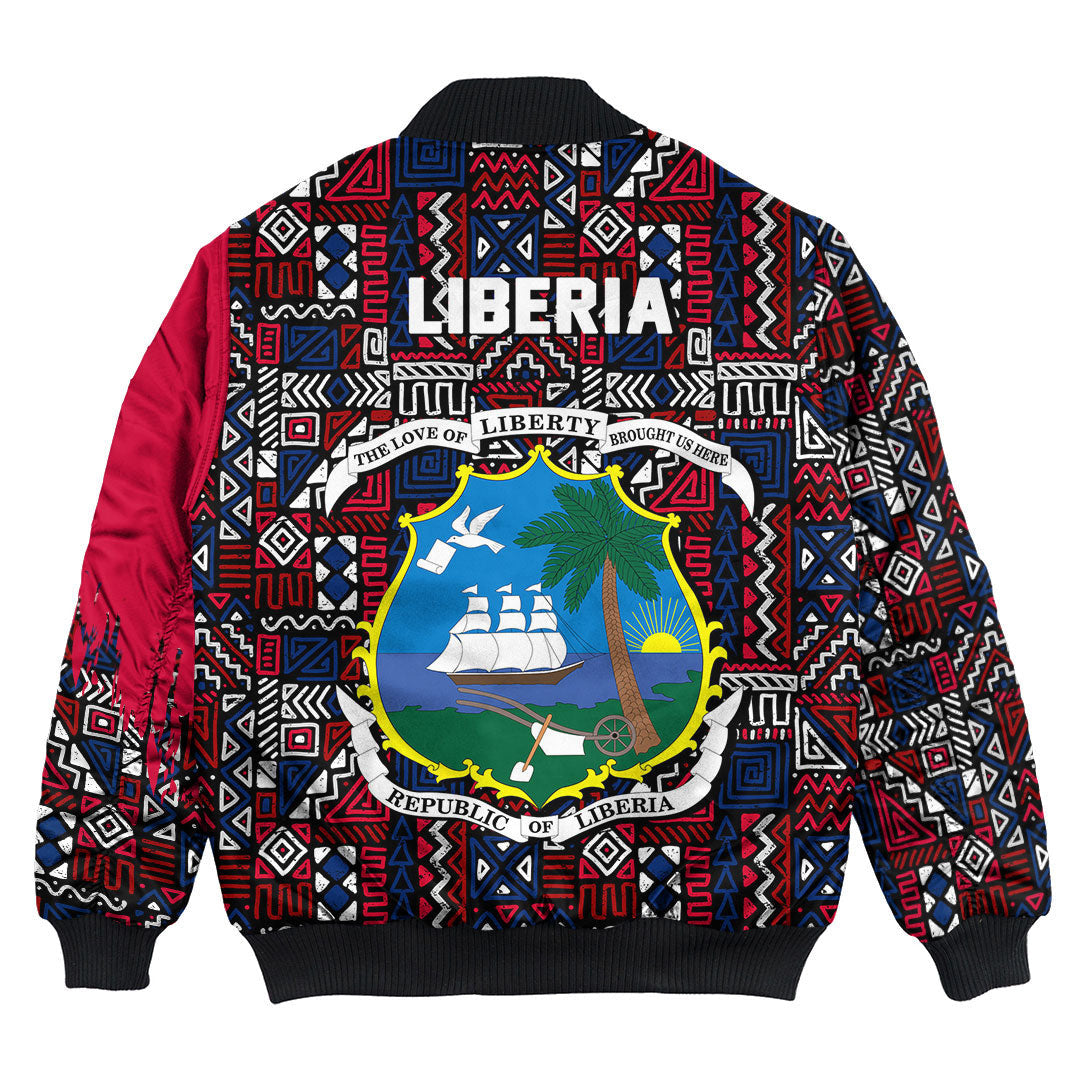 Liberia Bomber Jacket Kente Pattern