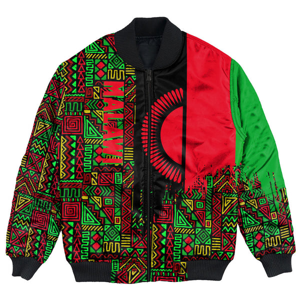 Malawi Bomber Jacket Kente Pattern