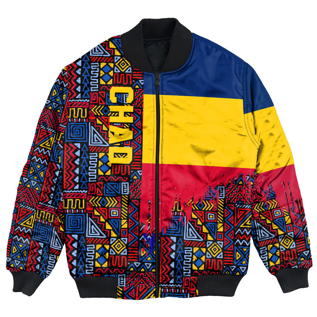 Chad Bomber Jacket Kente Pattern