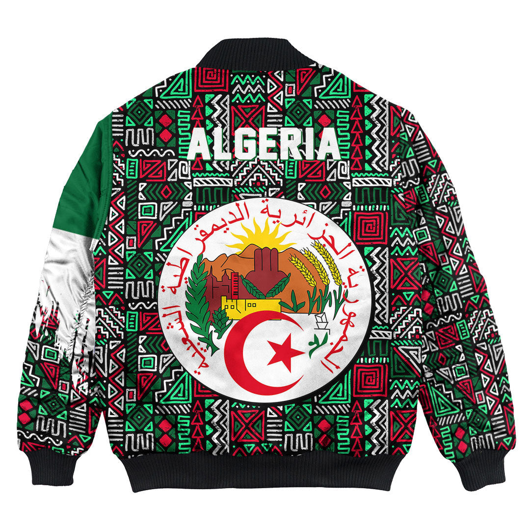 Algeria Bomber Jacket Kente Pattern