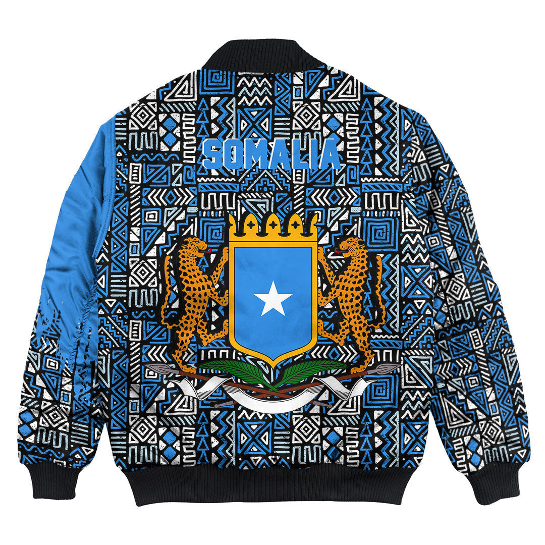 Somalia Bomber Jacket Kente Pattern