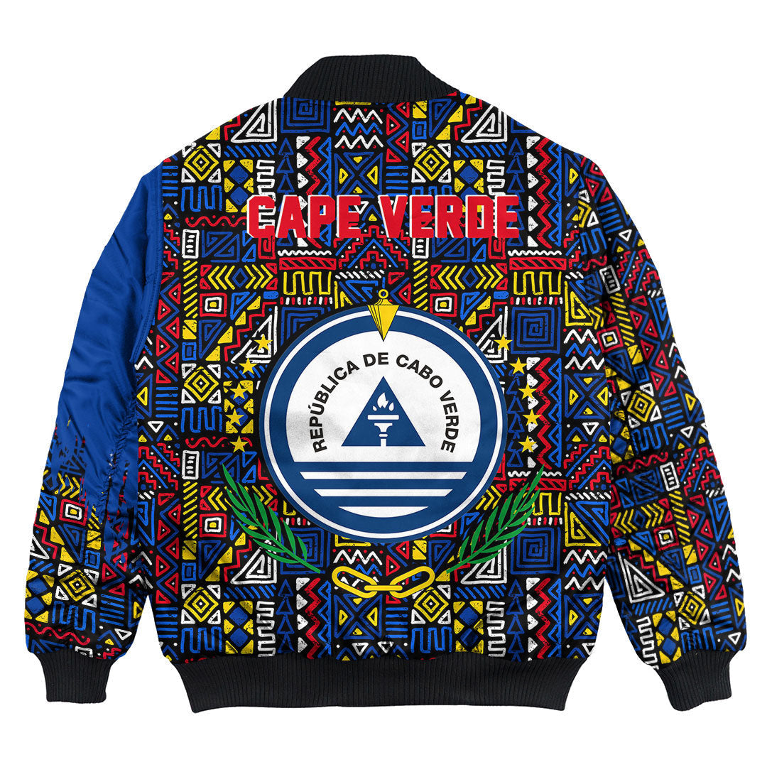 Cape Verde Bomber Jacket Kente Pattern