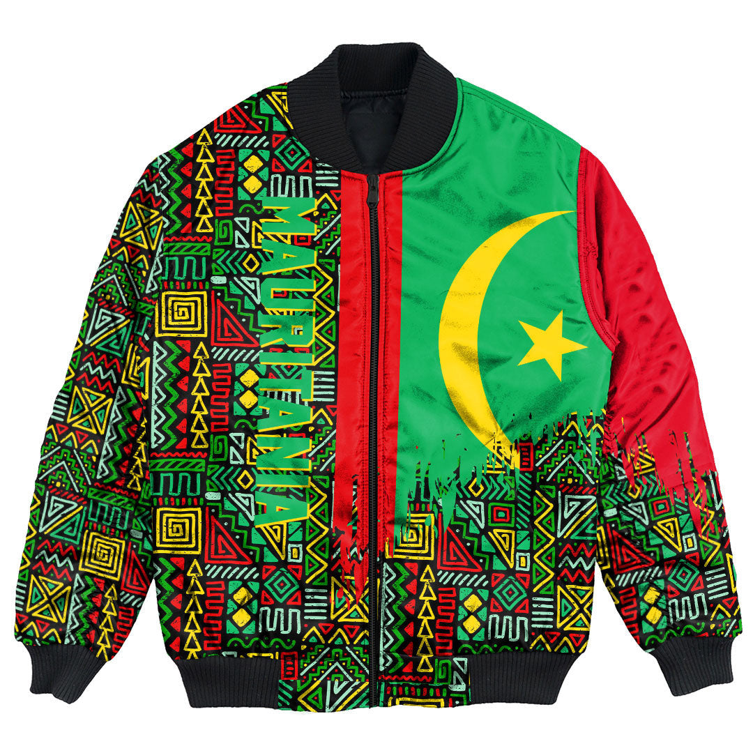 Mauritania Bomber Jacket Kente Pattern