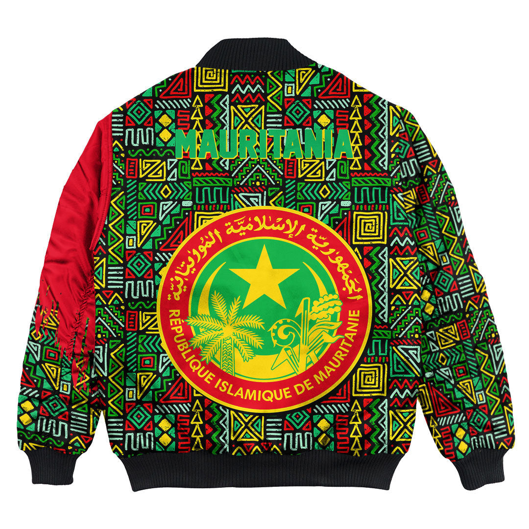 Mauritania Bomber Jacket Kente Pattern